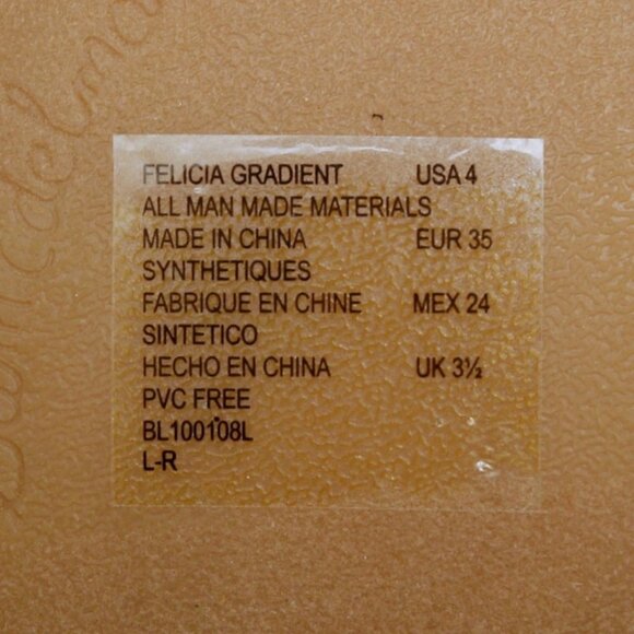 NWT Sam Edelman Felicia Gradient Silver Gold Flats - Picture 12 of 12